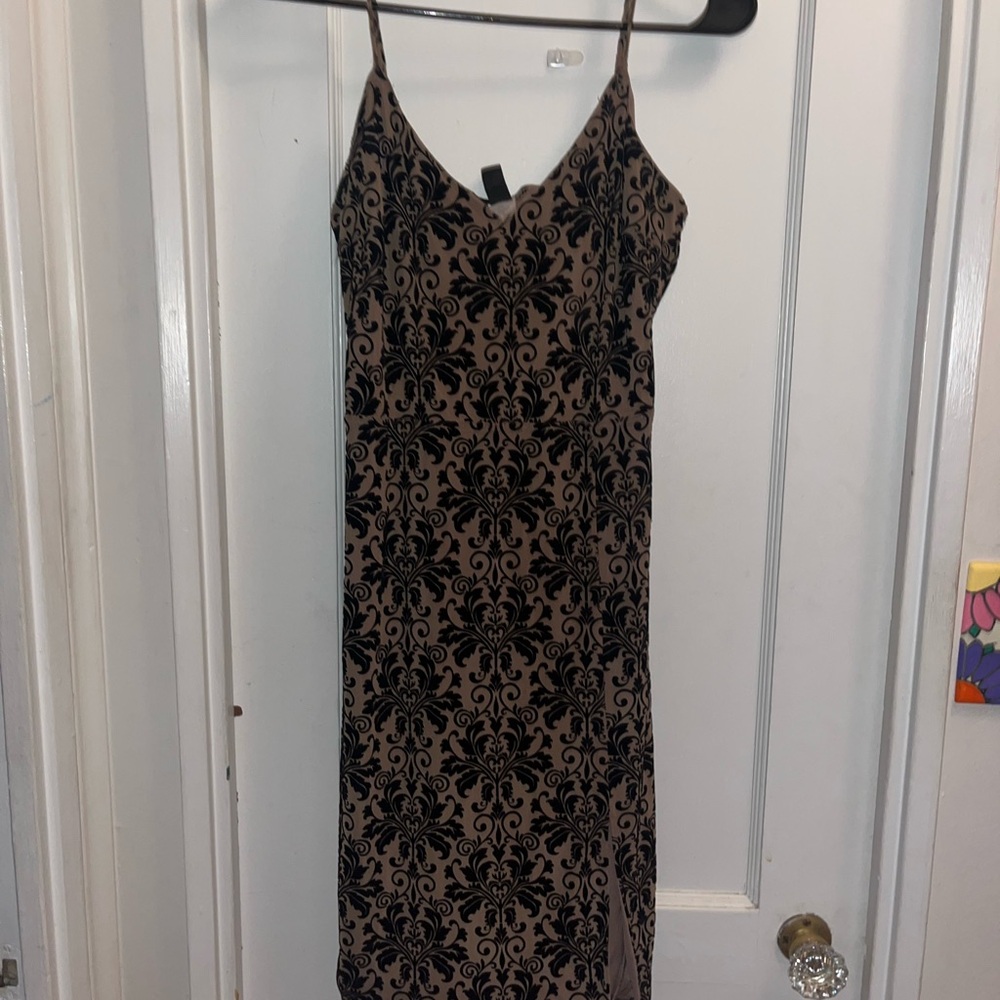 Brown and Black Windsor Dress